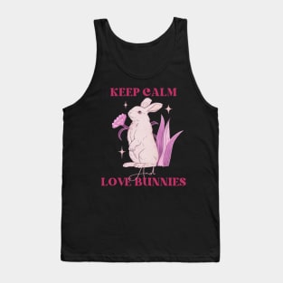 KEEP CALM LOVE BUNNIES Tank Top